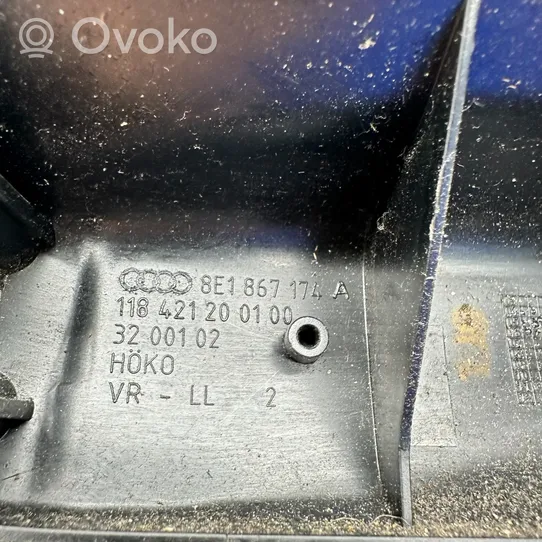 Audi A4 S4 B7 8E 8H Etuoven sisäkahvan kehys 8E1867174A