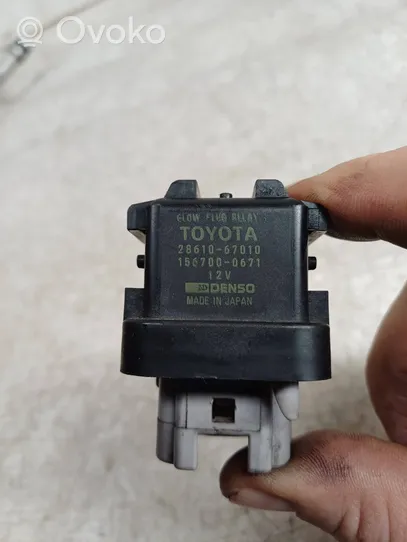 Toyota Corolla Verso E121 Przekaźnik / Modul układu ogrzewania wstępnego 2861067010
