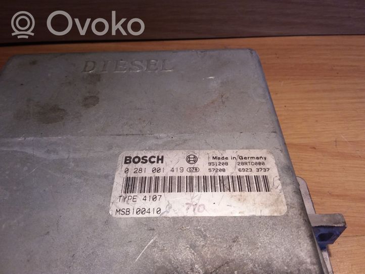 Rover 620 Sterownik / Moduł ECU 0281001419