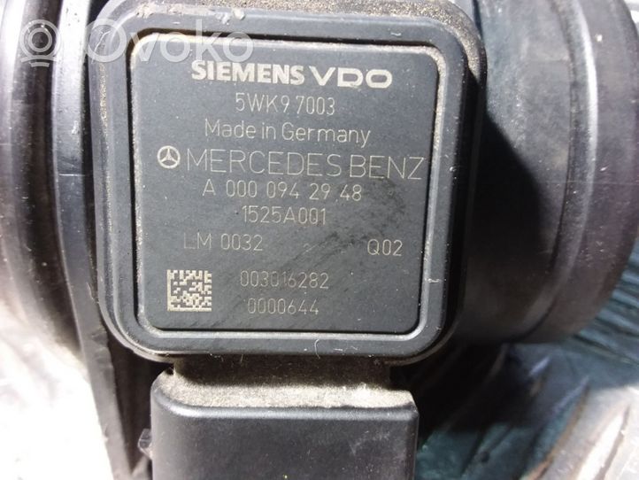 Mercedes-Benz B W245 Ilmamassan virtausanturi A000094248