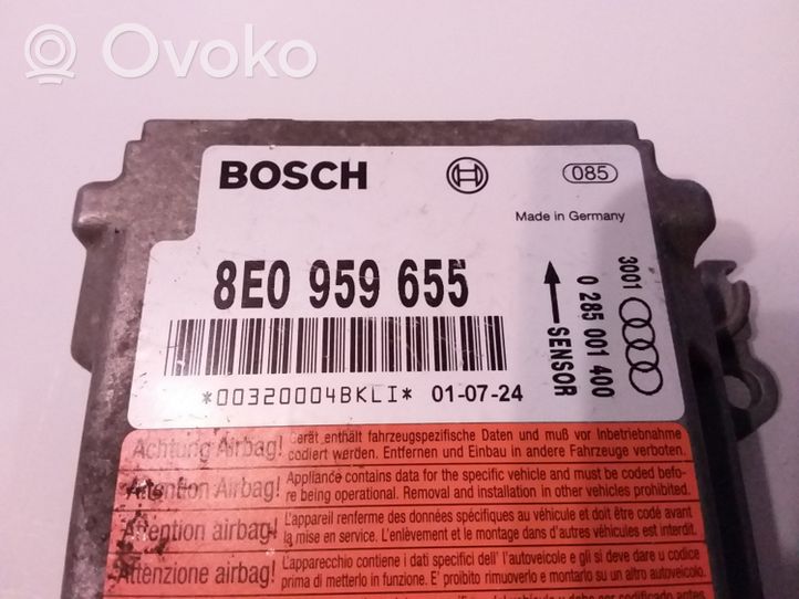 Audi A4 S4 B6 8E 8H Oro pagalvių valdymo blokas 8E0959655