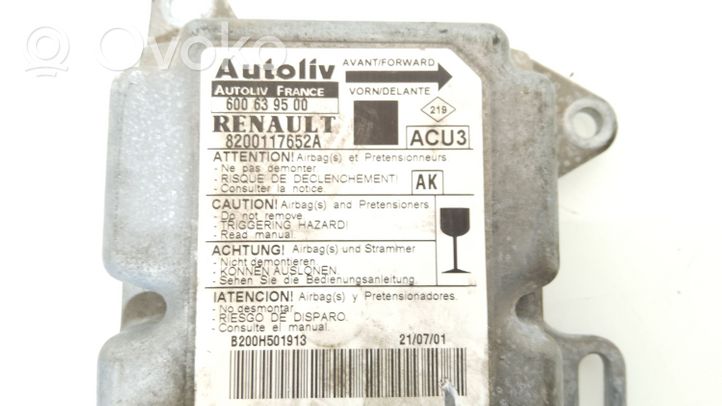 Renault Scenic RX Unidad de control/módulo del Airbag 600639500