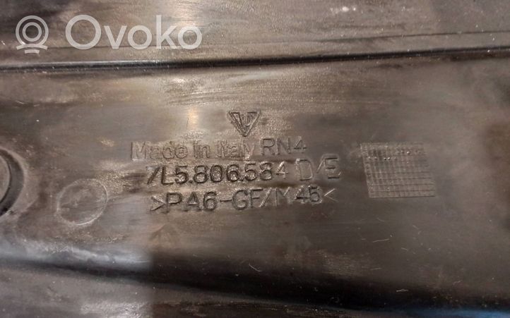 Porsche Cayenne (9PA) Rivestimento della modanatura della chiusura del vano motore/cofano 7L5806584DE