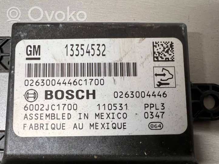 Opel Astra J Sterownik / Moduł parkowania PDC 13354532