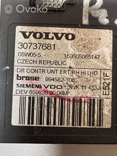 Volvo V50 Silniczek podnośnika szyby drzwi przednich 30737681