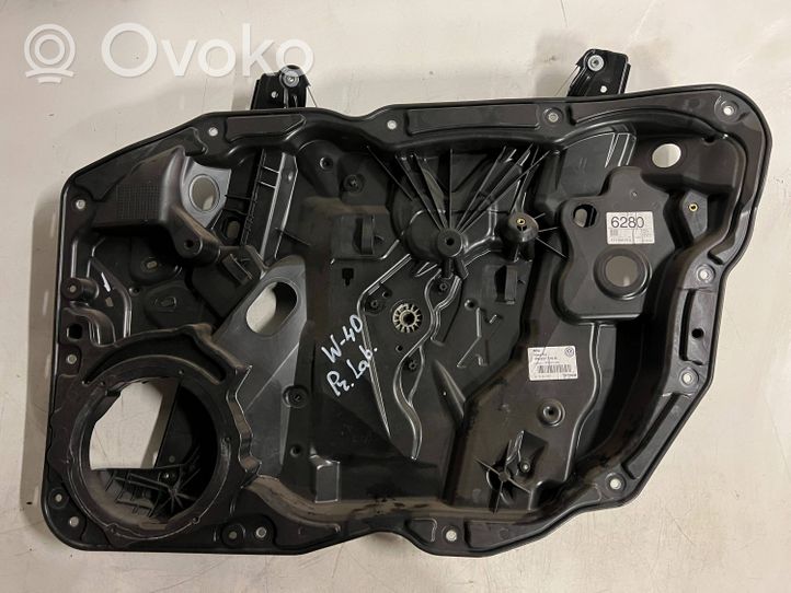 Volkswagen Touareg II Front window lifting mechanism without motor 7P6837756B