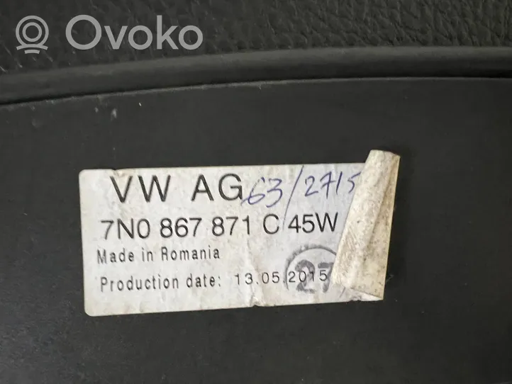 Volkswagen Sharan Copertura ripiano portaoggetti 7N0867871C