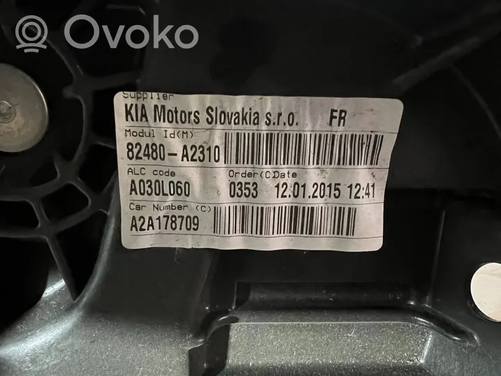 KIA Ceed Alzacristalli della portiera anteriore con motorino 82480A2310