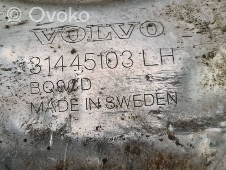 Volvo XC90 Couvercle anti-poussière disque de plaque de frein arrière 31445103