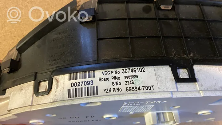 Volvo S80 Tachimetro (quadro strumenti) 30746102