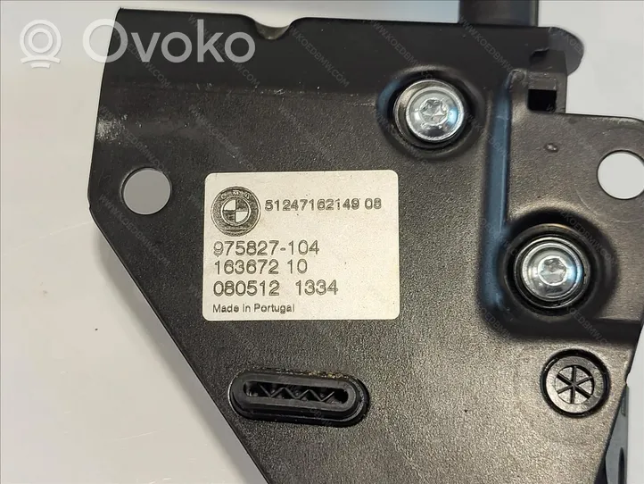 BMW X5 E70 Support serrure de loquet coffre 51247162149