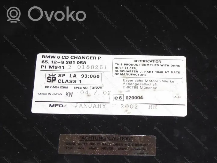 BMW 7 E38 Zmieniarka płyt CD/DVD 65128361058