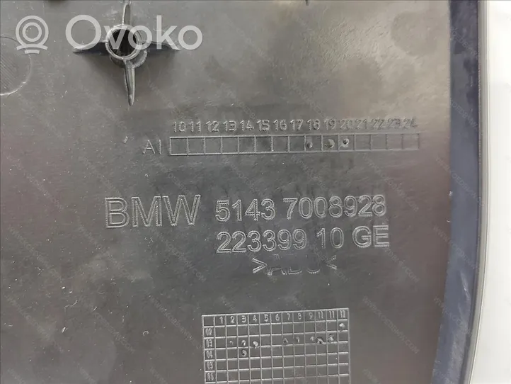 BMW 6 E63 E64 Kita panelės detalė 51437073668