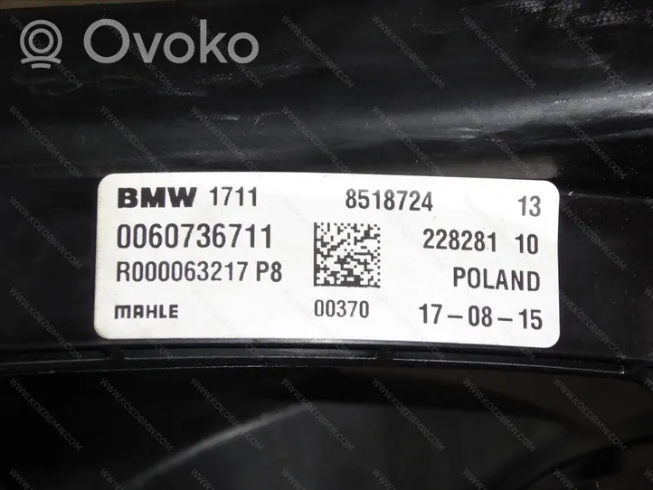 BMW X1 F48 F49 Ventilateur, condenseur de climatisation 17427617608