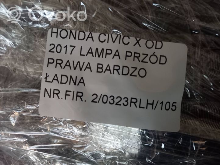 Honda Civic X Etu-/Ajovalo 100-18659