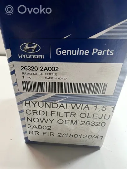 Hyundai i30 Nakrętka filtra oleju 263202A002