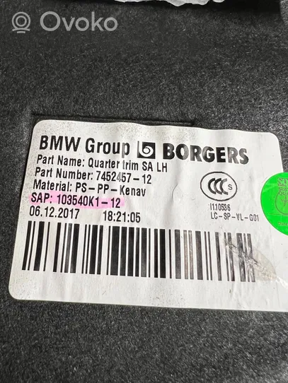 BMW X3 G01 Boczek / Tapicerka / bagażnika 7452457