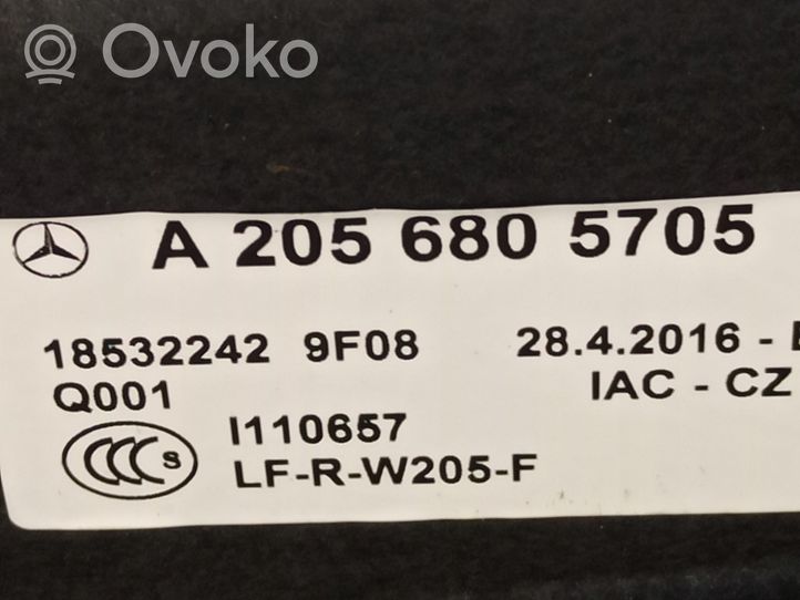 Mercedes-Benz C AMG W205 Bagāžnieka grīda / atslēgu komplekta turētājs A2056805705