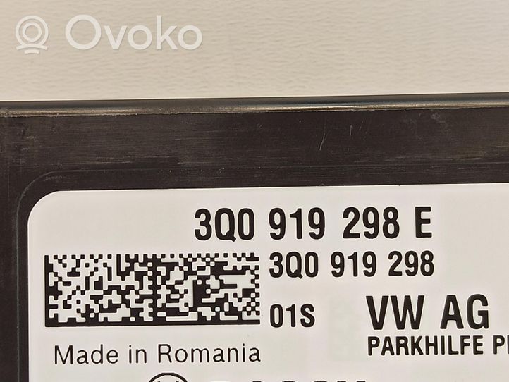 Volkswagen Tiguan Unité de commande, module PDC aide au stationnement 3Q0919298E VW Skoda Seat