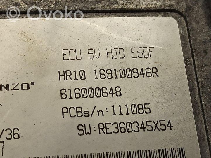 Dacia Duster Komputer / Sterownik ECU silnika 169100946R