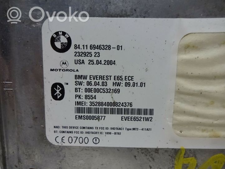 BMW 7 E65 E66 Moduł / Sterownik Bluetooth 6946328