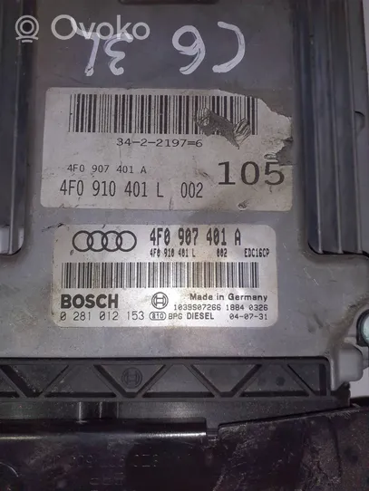 Audi A6 S6 C6 4F Sterownik / Moduł ECU 4F0907401A