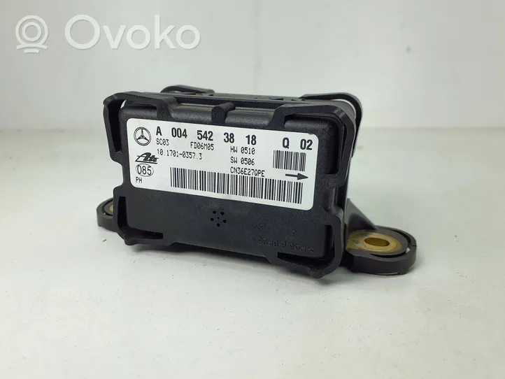 Mercedes-Benz ML W164 ESP acceleration yaw rate sensor A0045423818