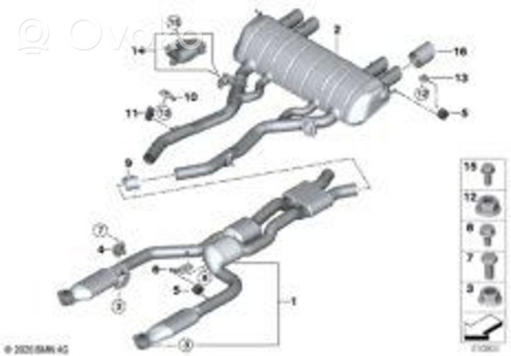 BMW M3 G80 Parte terminale marmitta 8096126