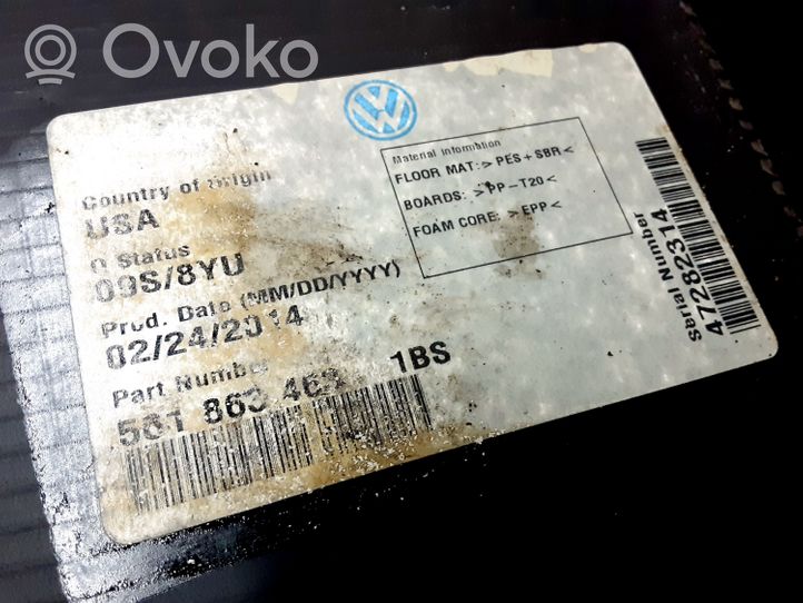 Volkswagen PASSAT B7 USA Tavaratilan kaukalon tekstiilikansi 561863463