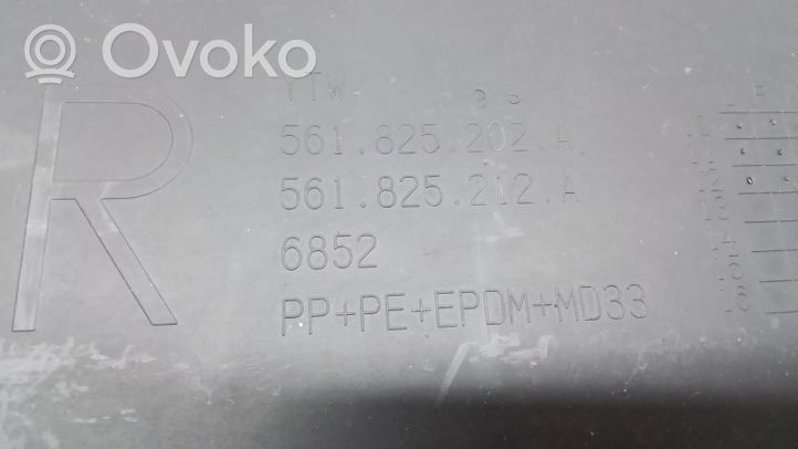 Volkswagen PASSAT B7 USA Osłona środkowa podwozia 561825202A