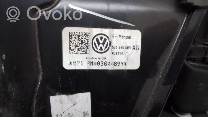 Volkswagen PASSAT B7 USA Sisälämmityksen ilmastoinnin korin kokoonpano 561820003AD