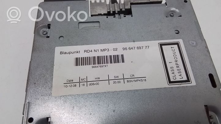 Citroen C4 I Radio/CD/DVD/GPS-pääyksikkö 9664769777