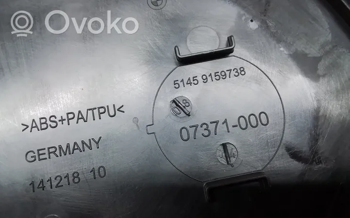 BMW 7 F01 F02 F03 F04 Paneļa dekoratīvās apdares vairogs (sānu) 9159738