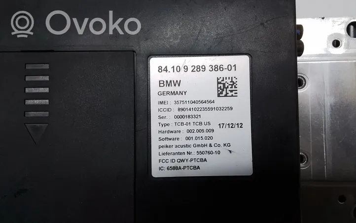 BMW 7 F01 F02 F03 F04 Module unité de contrôle Bluetooth 9289386