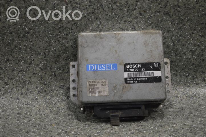 BMW 3 E30 Engine control unit/module 0281001123