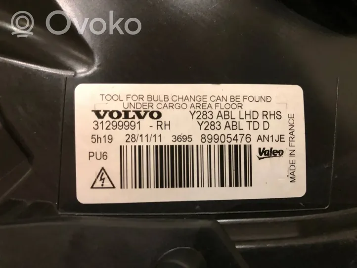 Volvo V60 Lampy przednie / Komplet 31299990