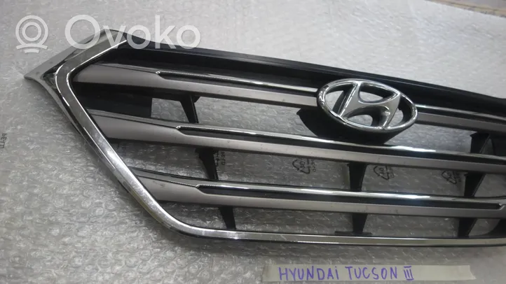 Hyundai Tucson LM Etupuskurin ylempi jäähdytinsäleikkö 86351D7100