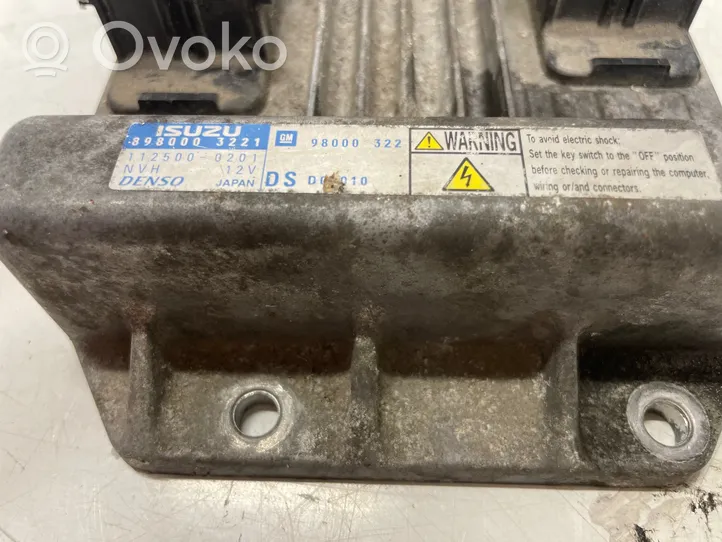 Opel Meriva A Sterownik / Moduł ECU 8980003221