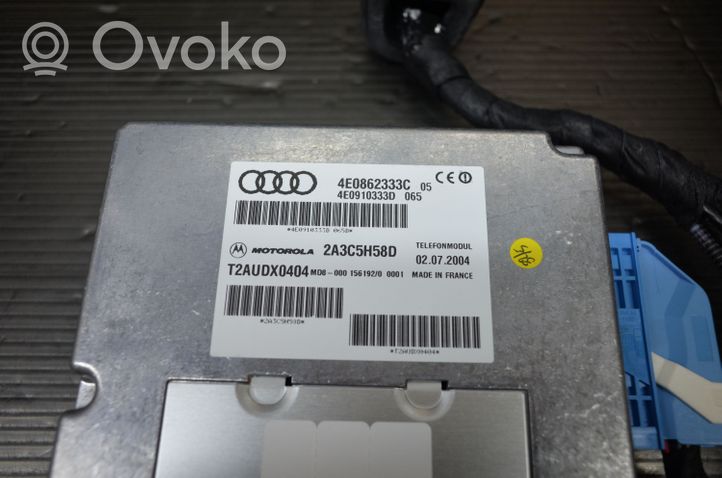 Audi A6 S6 C6 4F Sterownik / Moduł sterujący telefonem 4E0862333C