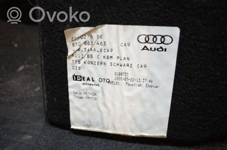 Audi A4 S4 B8 8K Tappetino di rivestimento del bagagliaio/baule 8T0863463