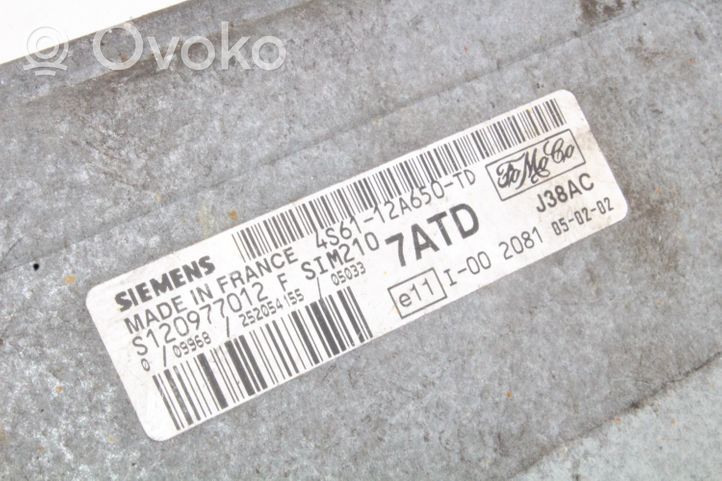 Ford Fusion II Calculateur moteur ECU 4S6112A650TD