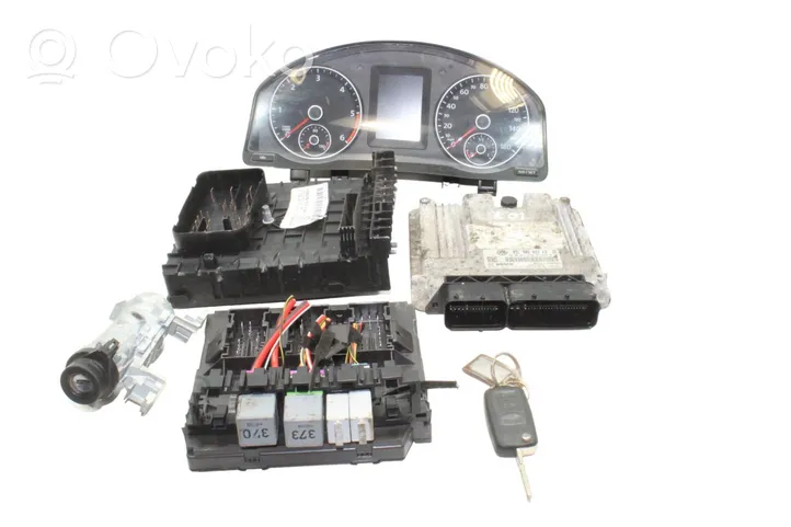 Volkswagen Scirocco Komputer / Sterownik ECU i komplet kluczy 03L906022KD