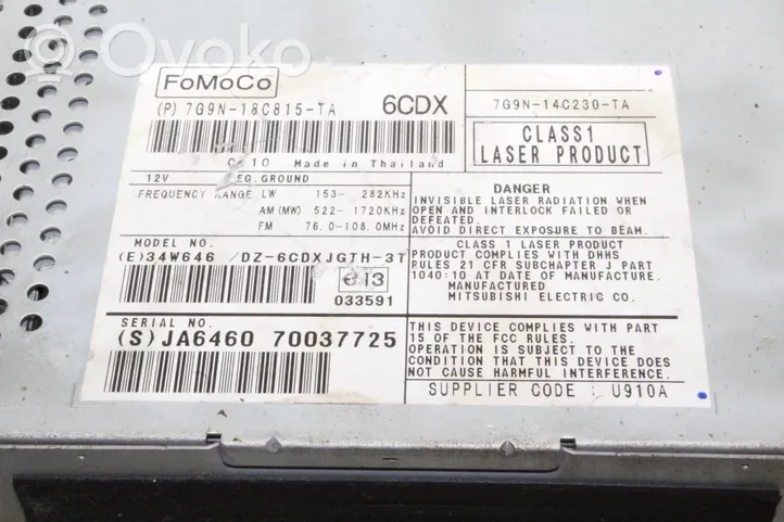 Jaguar XF X250 Радио/ проигрыватель CD/DVD / навигация 7G9N18C815TA