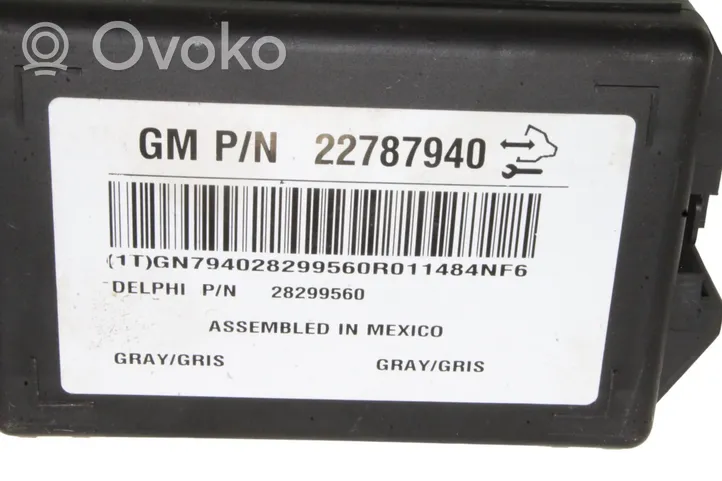 Chevrolet Captiva Module de contrôle carrosserie centrale 22787940