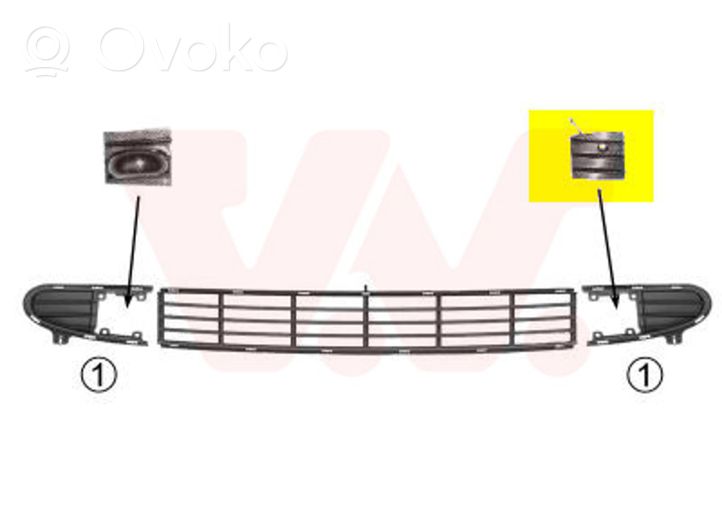 Volkswagen Sharan Tappo/coprigancio di traino anteriore 