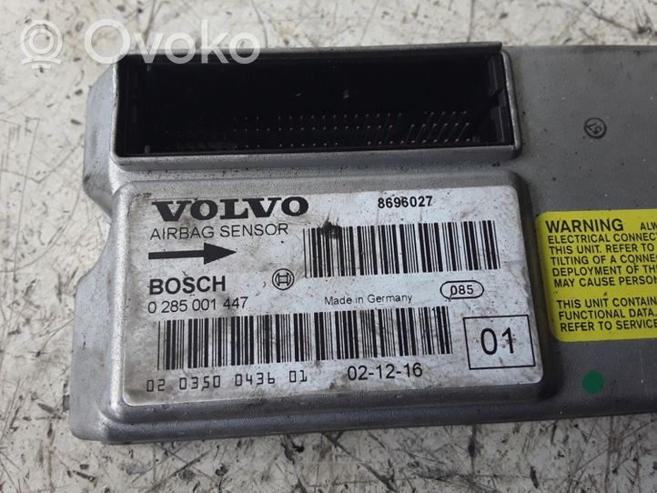 Volvo XC90 Oro pagalvių valdymo blokas 8696027