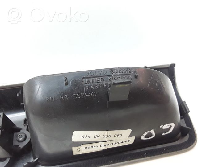 Volvo V50 Support bouton lève vitre porte arrière 30658449