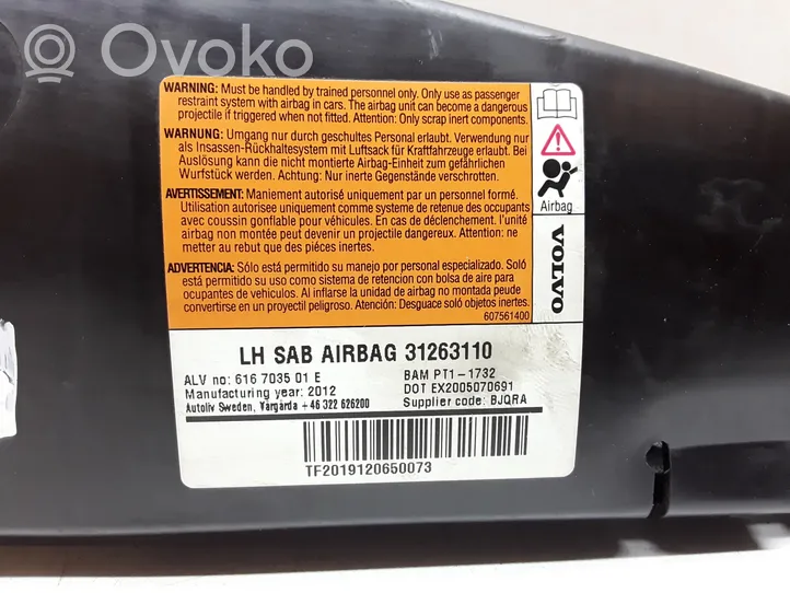 Volvo V60 Sėdynės oro pagalvė 31263110