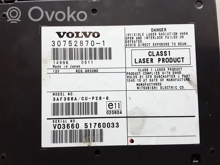 Volvo XC90 Navigacijos (GPS) CD/DVD skaitytuvas 30752870