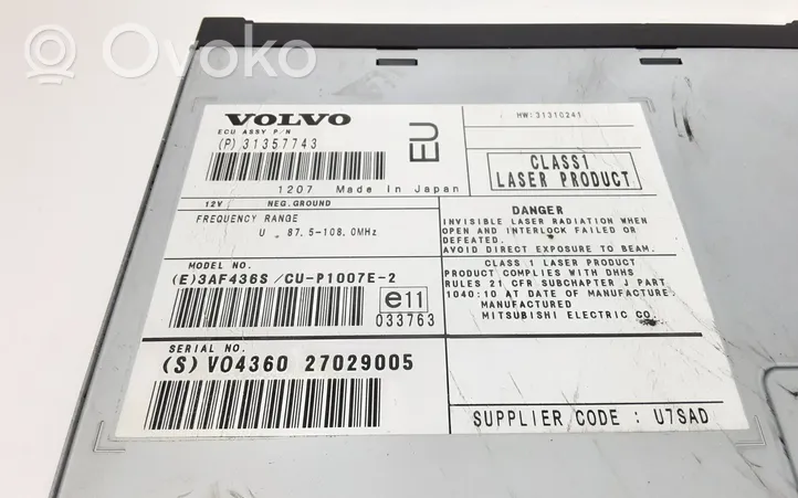 Volvo C30 Stacja multimedialna GPS / CD / DVD 31357743